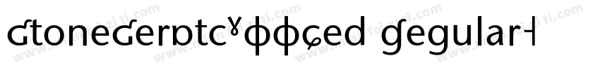 StoneSerItcTEEMed Regular字体转换